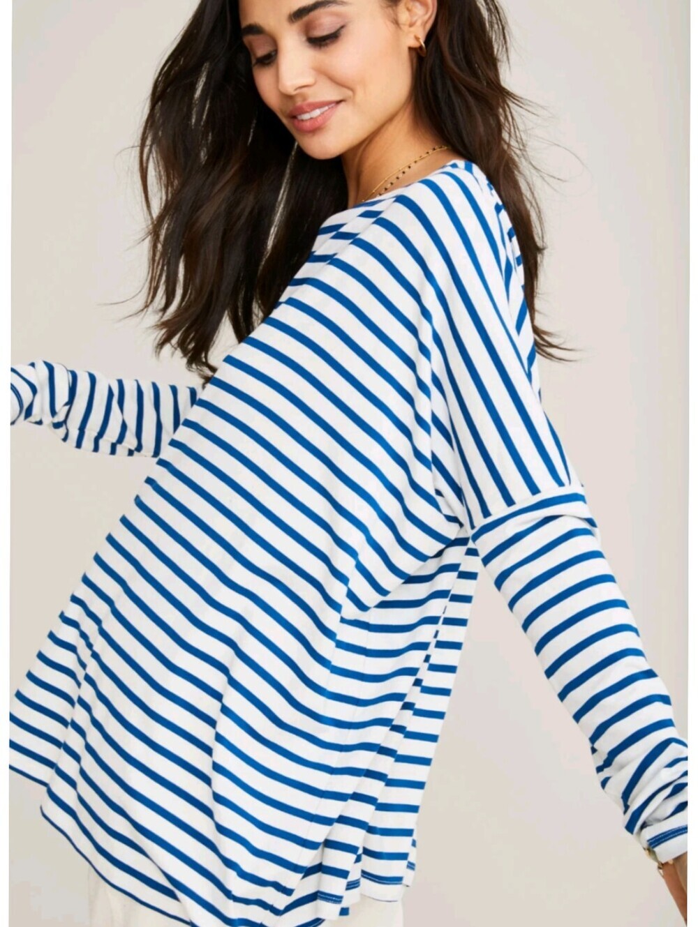 NEW Hatch The Perfect Long sleeve Striped Tee